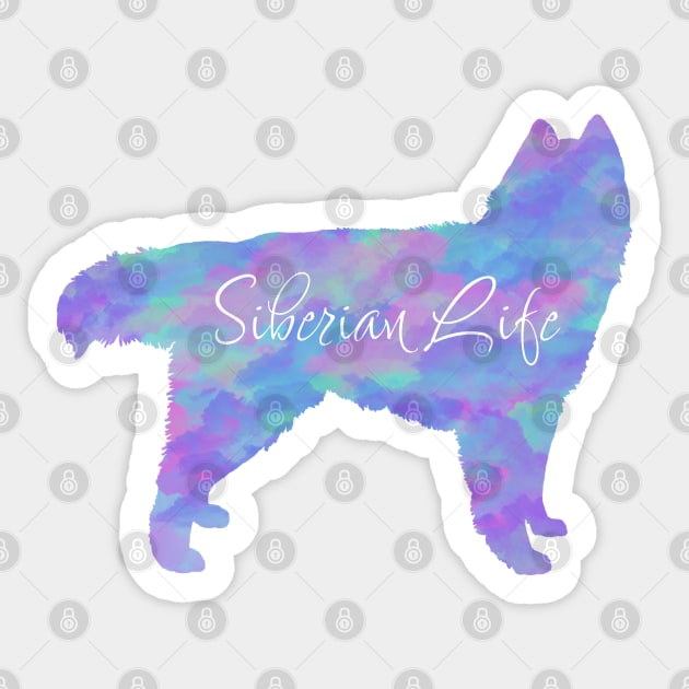 Siberian Life in Pastel Rainbow Sticker by TrapperWeasel